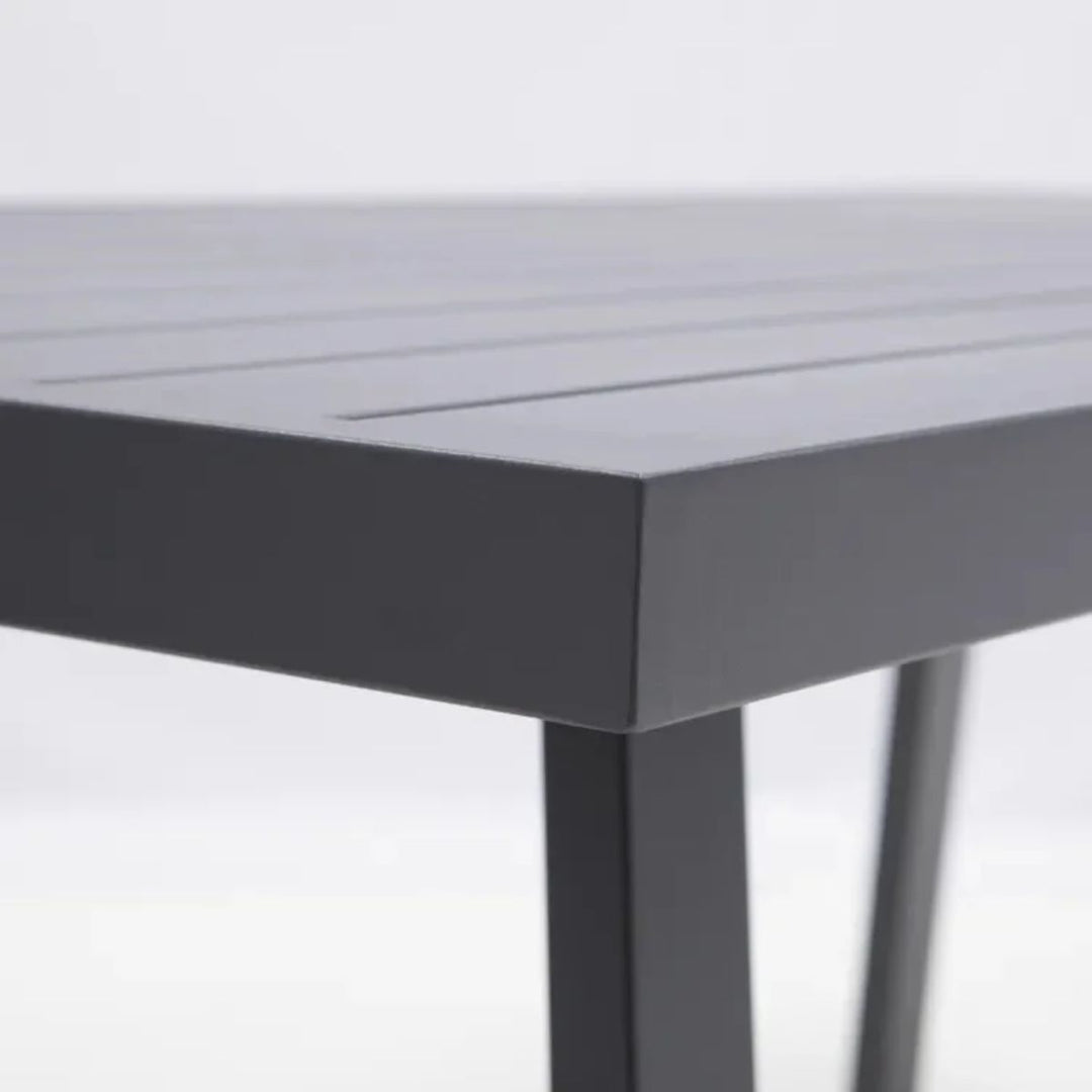 Salon d'angle en aluminium anthracite 10 personnes Naxos II NATERIAL Leroy Merlin