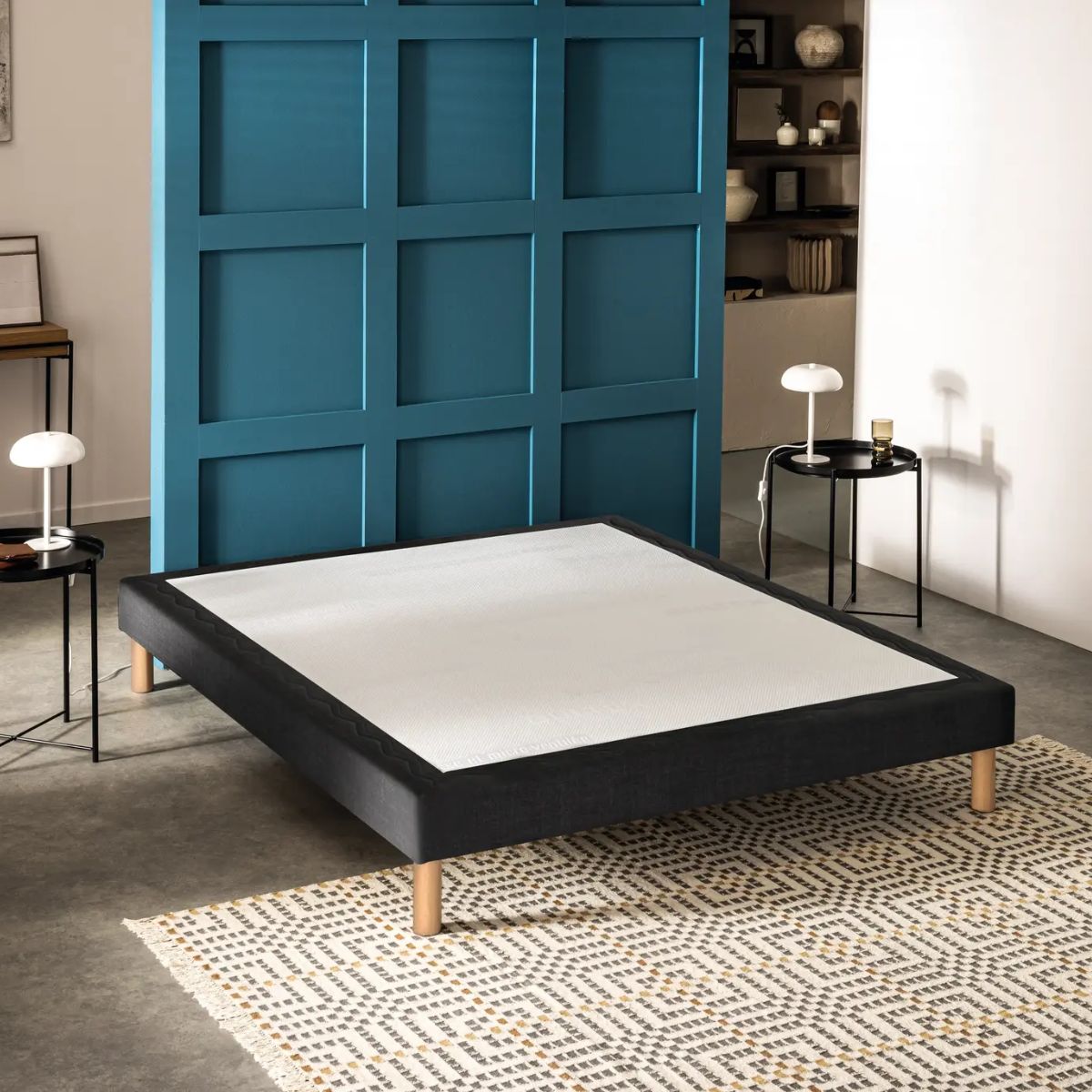 Sommier BULTEX 100x200cm MEDIAN Gris foncé