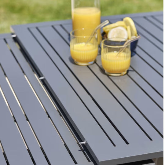 Table de jardin extensible DCB GARDEN 180/240 x 100 cm en aluminium FLORIDE
