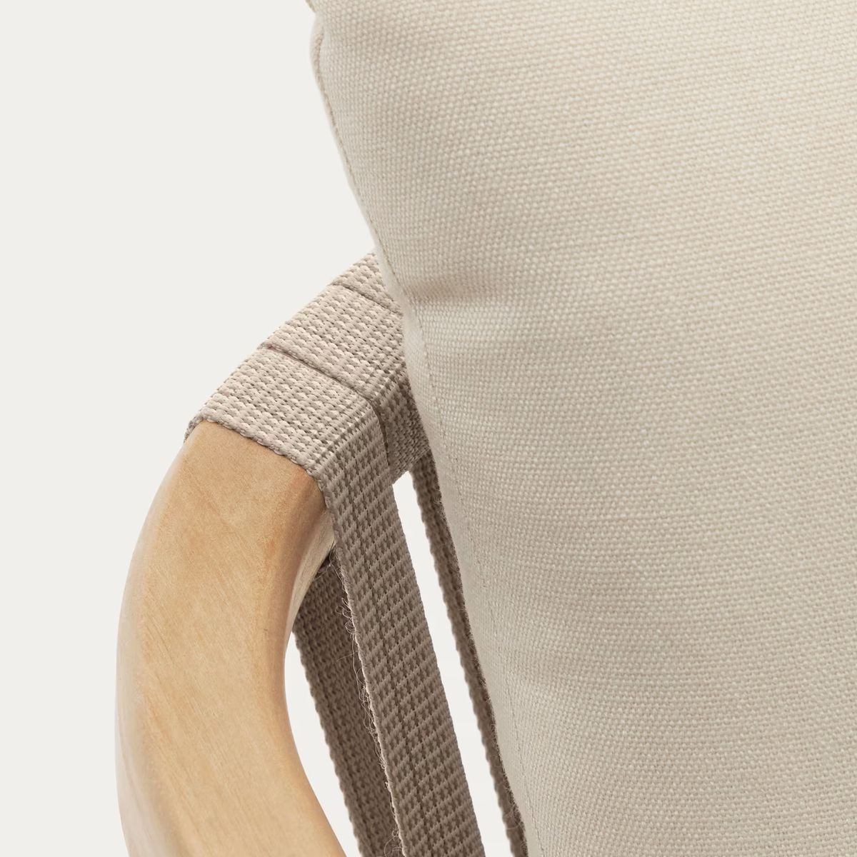 Lot de 2 chaises Kave Home Malaret en bois d'eucalyptus et corde beige FSC