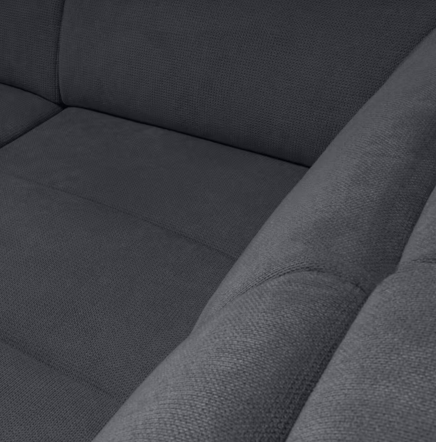 ALINEA Canapé Origano bleu calabrun d'angle droit convertible avec coffre en tissu doux