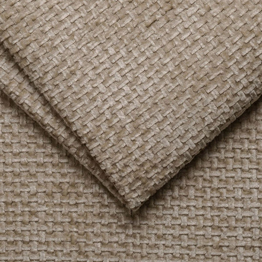 Canapé d'angle MICADONI Molino chenille beige foncé