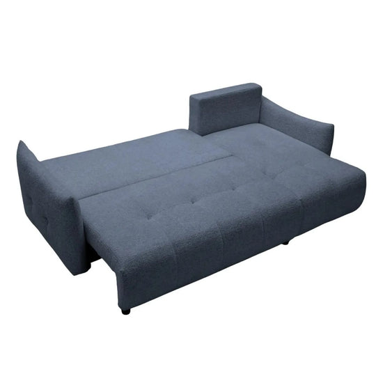 Canapé d’angle convertible et reversible CELINE Bleu 4 places – Casanova Paris