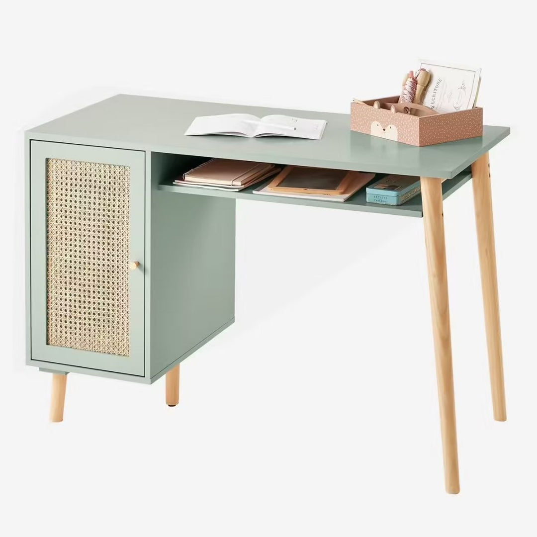 Bureau enfant cannage VERTBAUDET Poésie Vert