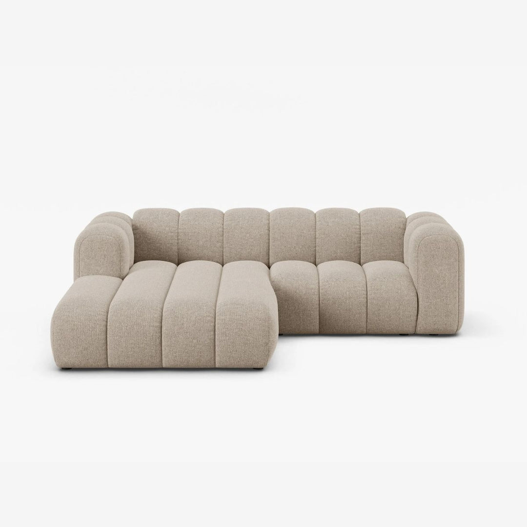 Canapé d'angle gauche MICADONI Lupine 3 places beige