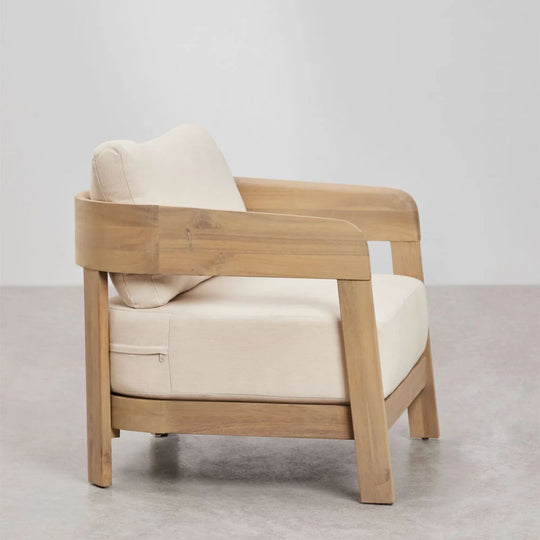Fauteuil SKLUM ULENO en bois d'Acacia Marron