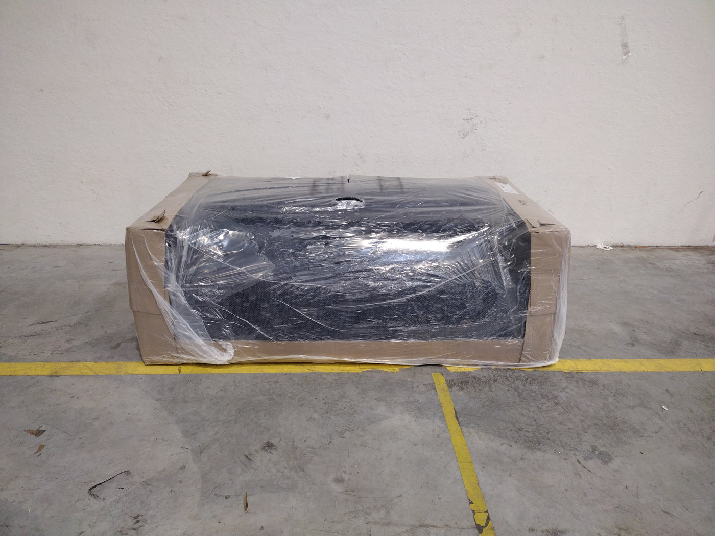 ALINEA Canapé 3 places convertible en tissu Eden - bleu marine