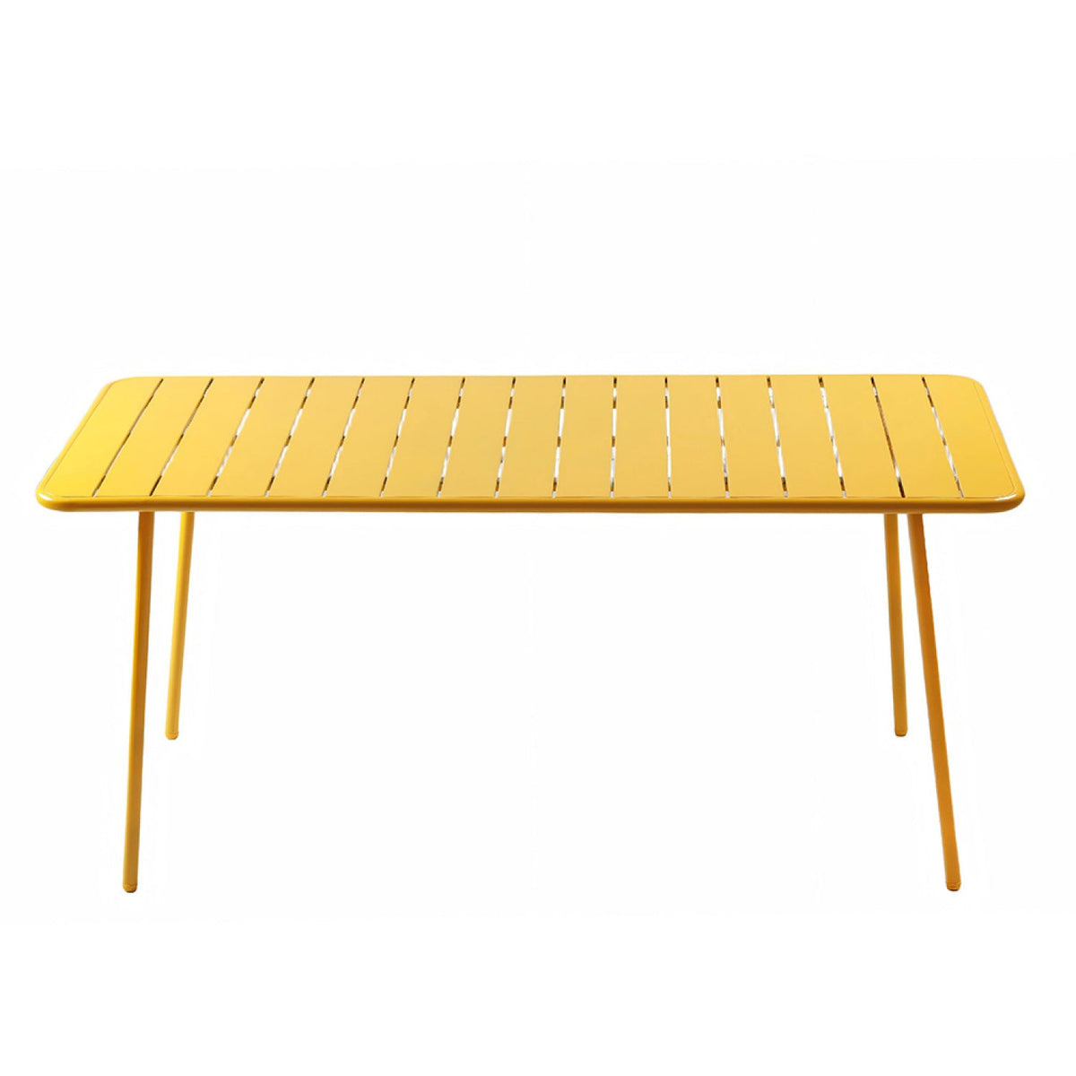 table-acier-jaune-6-8-places-exterieur-bergame-packshot-concept-usine