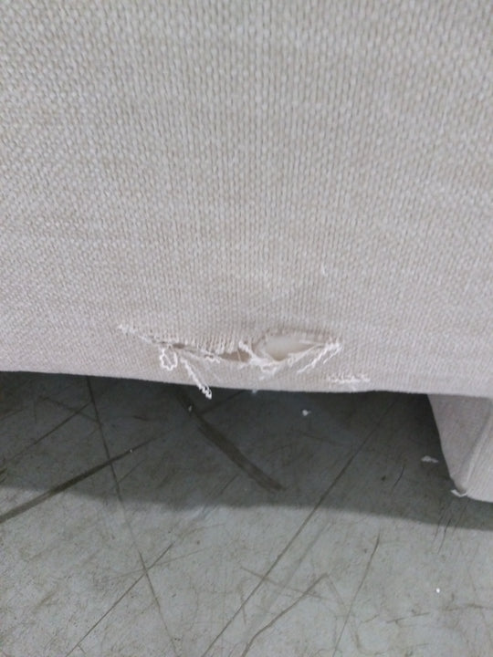 Canapé fixe HABITAT Positano 2 places  en tissu avec dossier garni de plumes beige