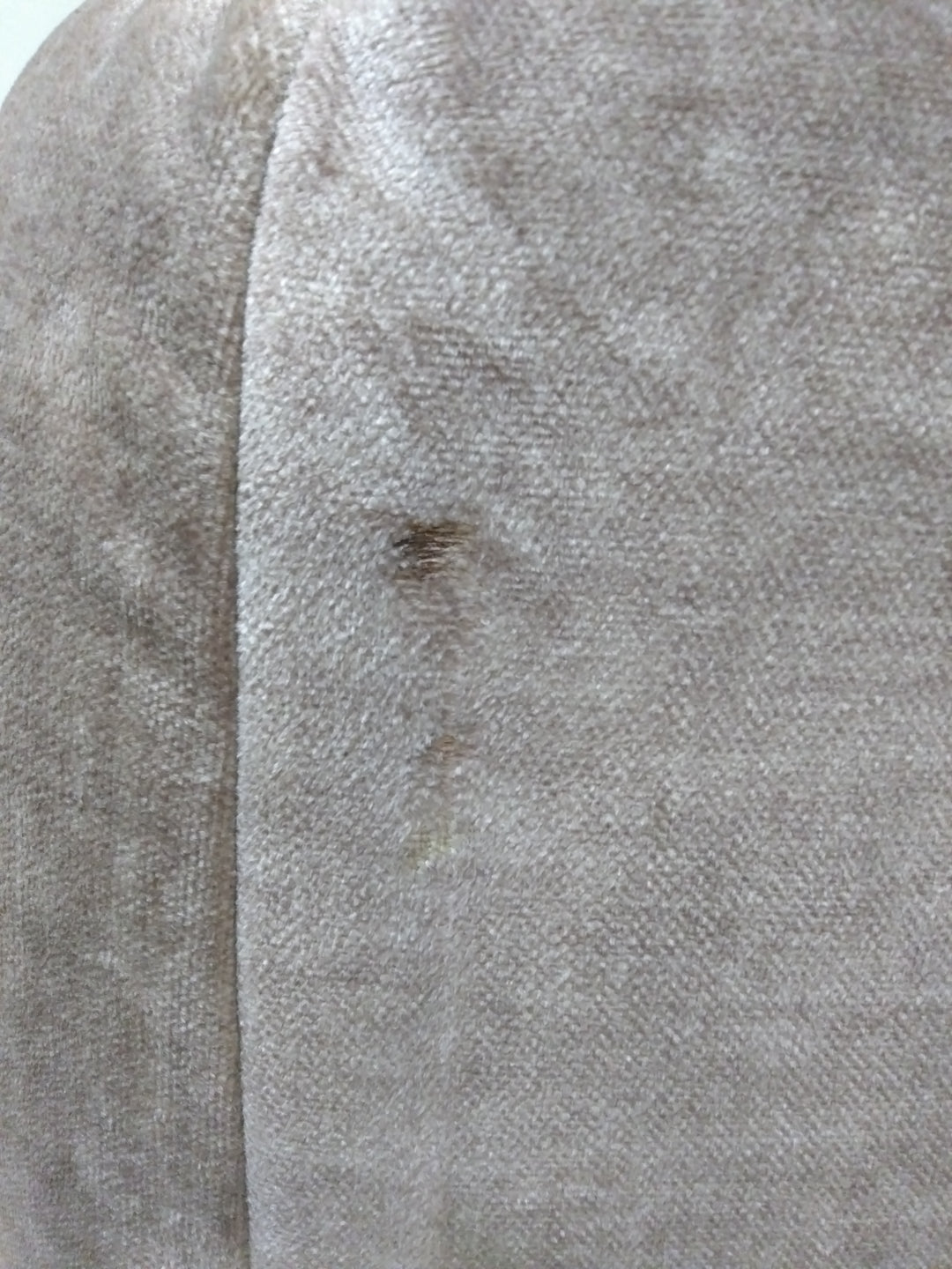 Canapé d'angle gauche MICADONI Martina 4 places en velours beige foncé
