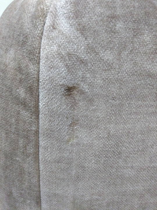 Canapé d'angle gauche MICADONI Martina 4 places en velours beige foncé