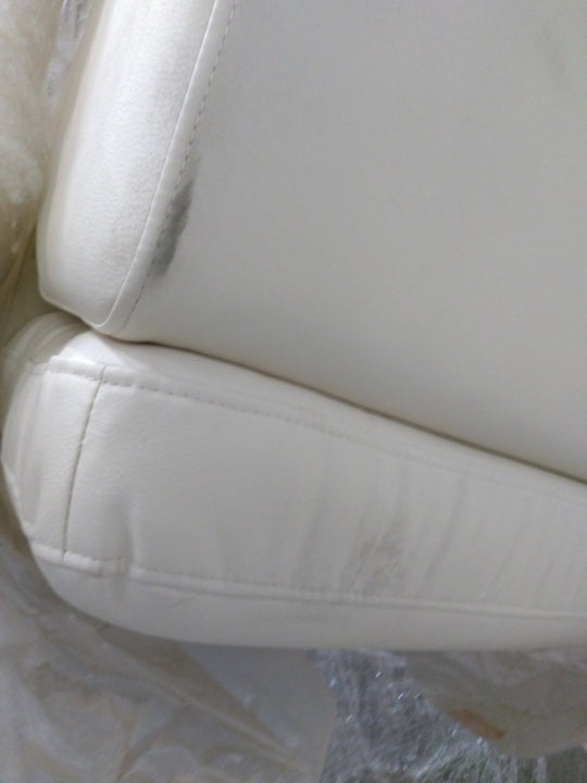 Canapé d'angle gauche convertible BEST MOBILIER Zaria 5 places avec coffre et têtières en cuir vegan beige