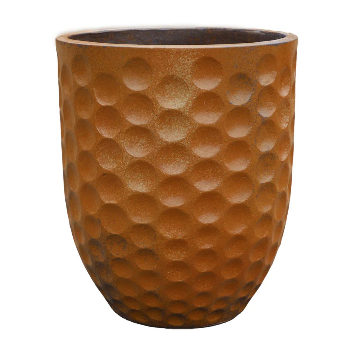 2 Pots Mérovée en terre cuite émaillée – Iron finished et Vert