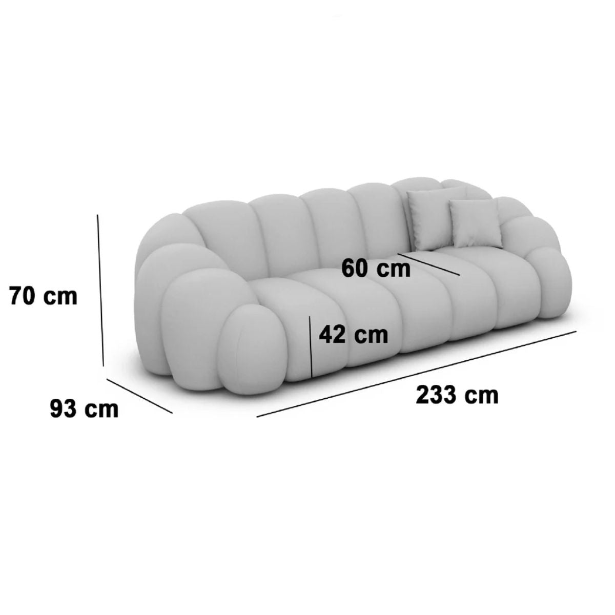 Canapé 3 places MICADONI - BLANDO