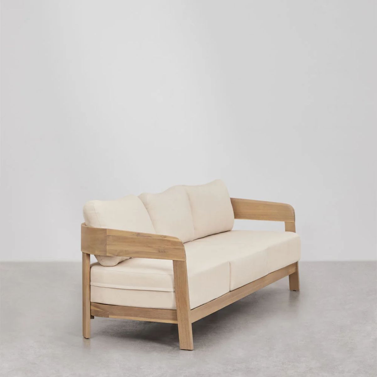 Canapé de jardin SKLUM 3 places en bois d'Acacia Marron Clair