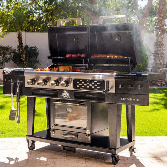 Barbecue Combo Pit Boss Memphis Ultimate 2.0 Gaz, Charbon & Fumoir Électrique