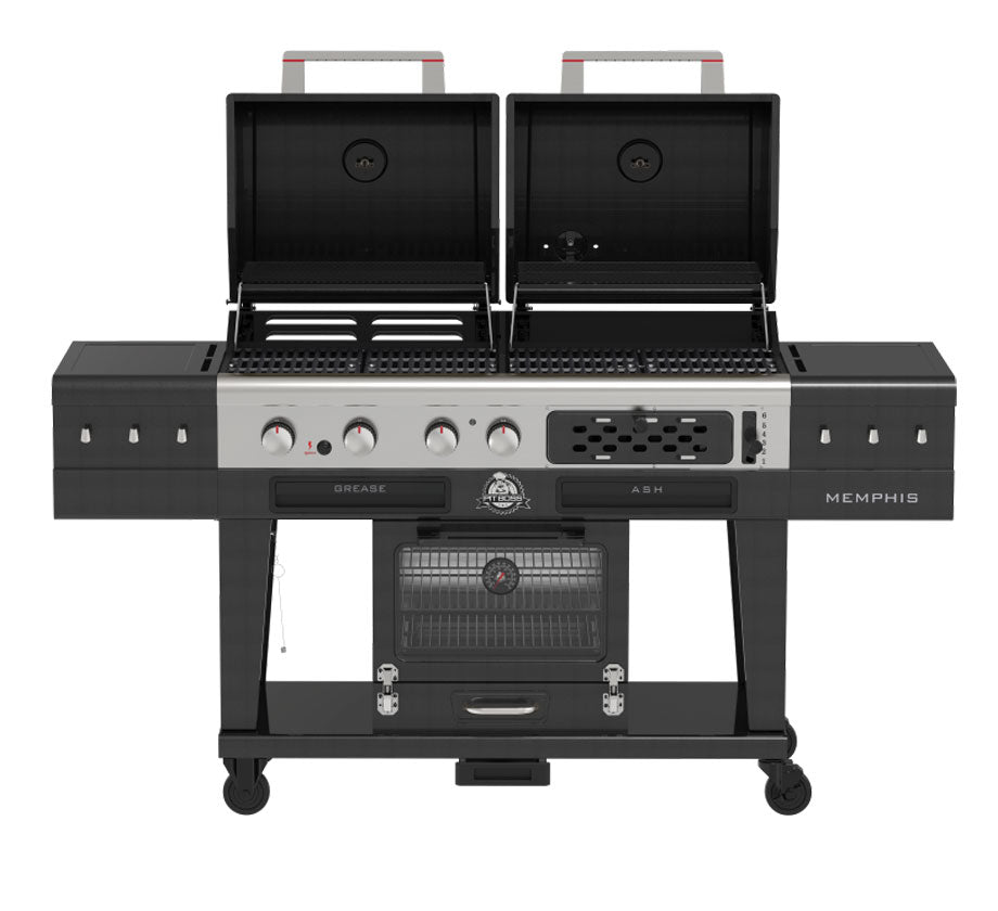 Barbecue Combo Pit Boss Memphis Ultimate 2.0 Gaz, Charbon & Fumoir Électrique