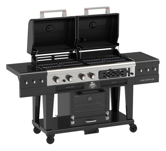Barbecue Combo Pit Boss Memphis Ultimate 2.0 Gaz, Charbon & Fumoir Électrique