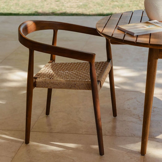 Lot de 2 chaises SKLUM de jardin en bois de teck Visby
