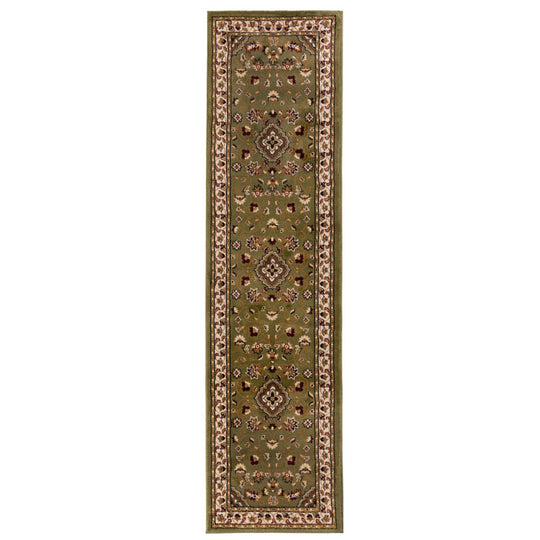 Tapis de couloir Royale vert 66x300cm