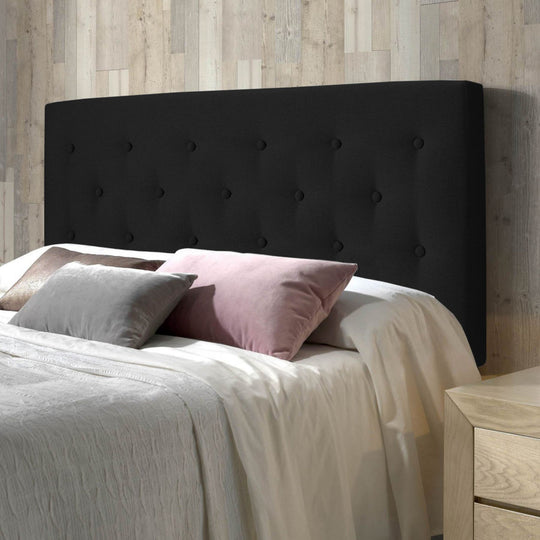 Tête de lit en tissu gris anthracite OSLO 150x100cm