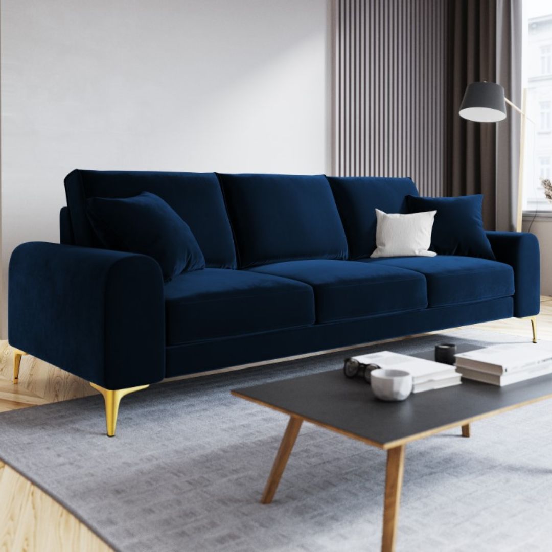 Canapé 3 places Bleu Mazzini sofas