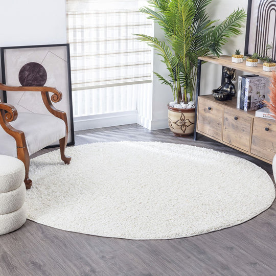 Tapis Shaggy rond Lilly