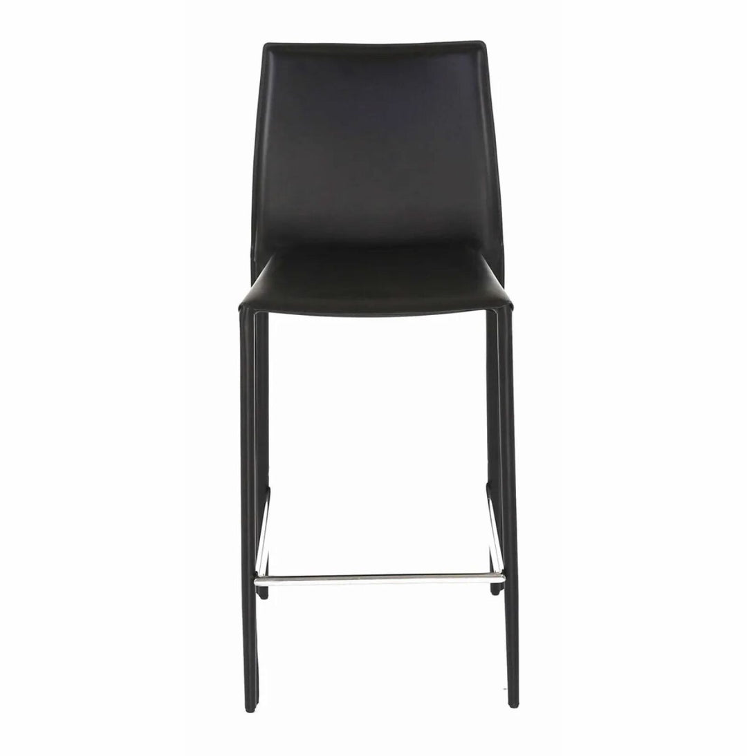 Lot de 2 tabourets de bar Zago Boréal en cuir