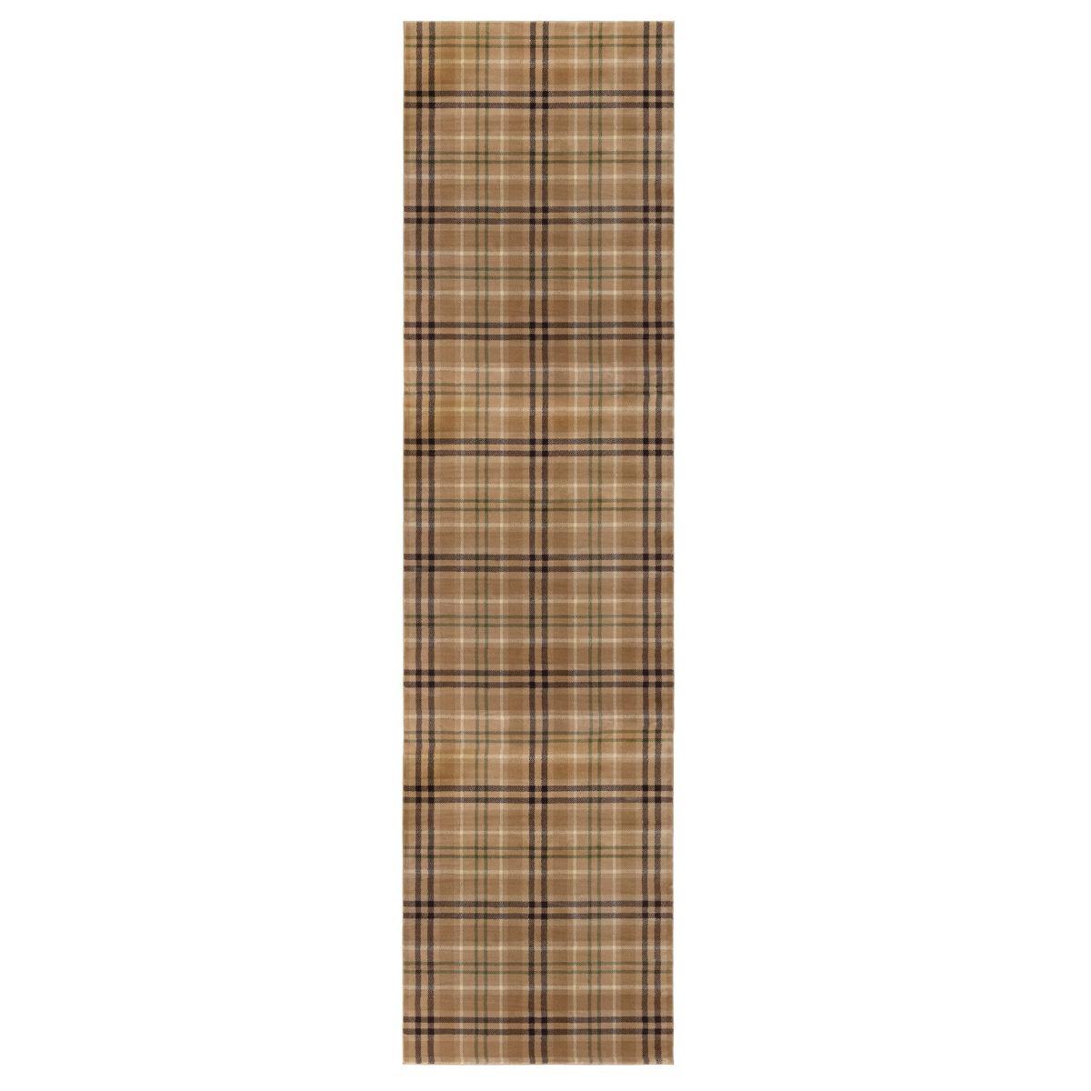 Tapis De Voyage Highland 80% Laine - Couverture Vintage Multicolore - Occasion