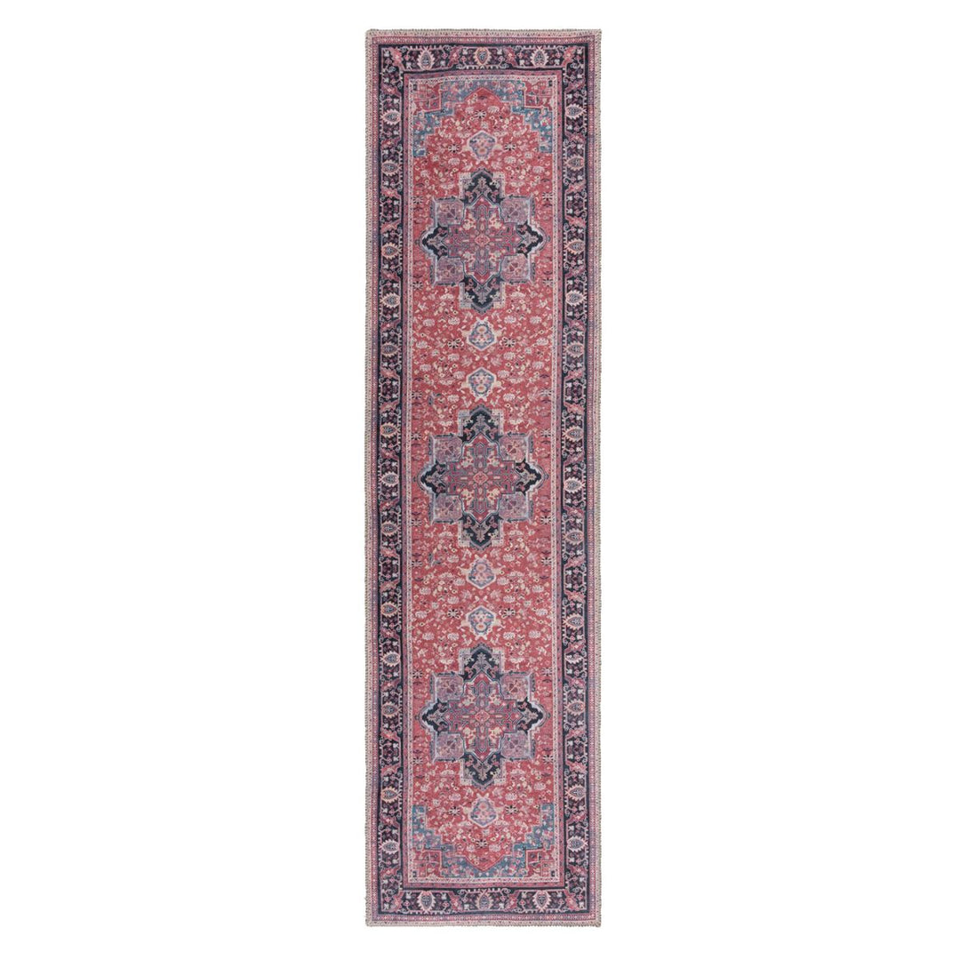 Tapis lavable de couloir Windsor 60x230cm Rouge