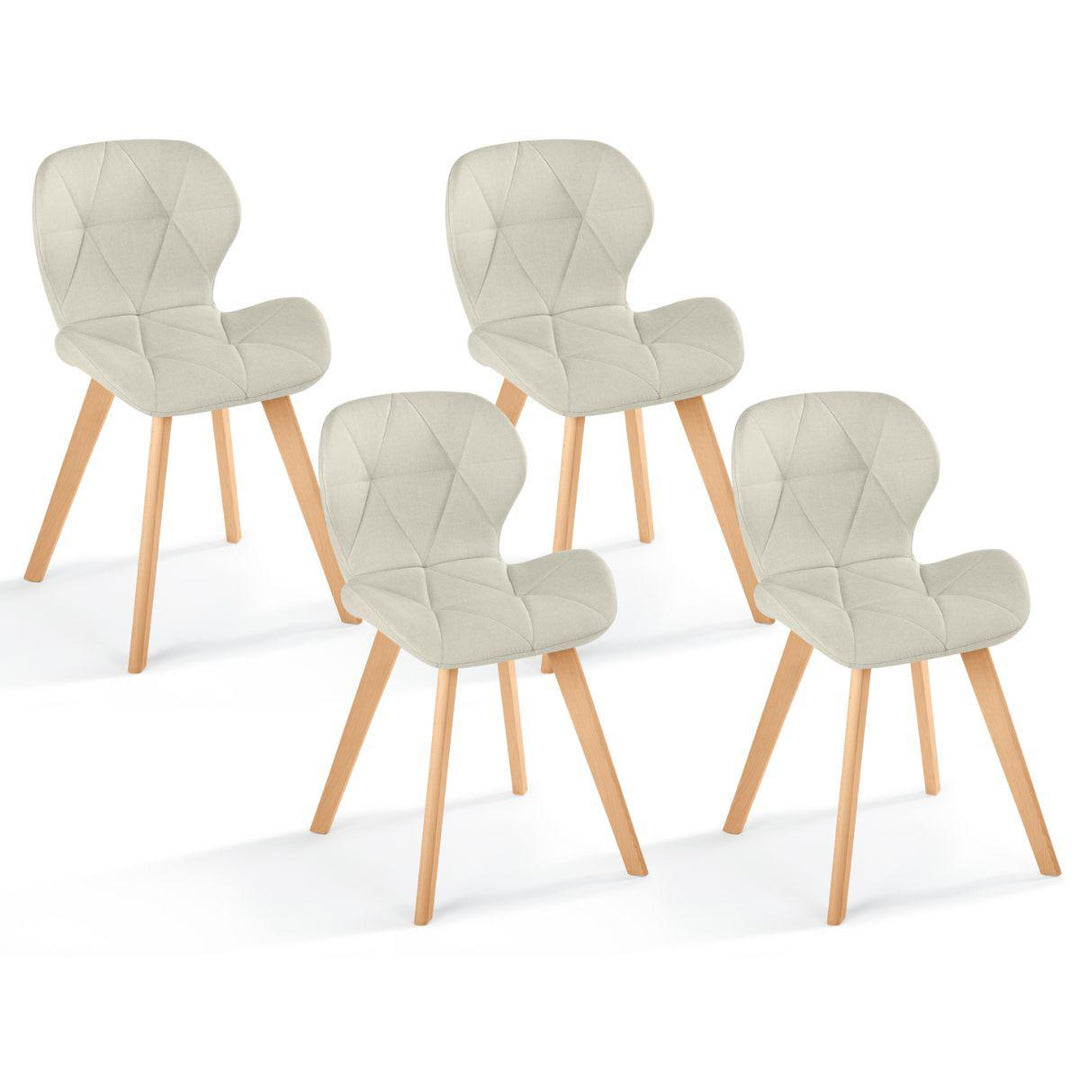 Lot de 2 chaises Gatsby beige