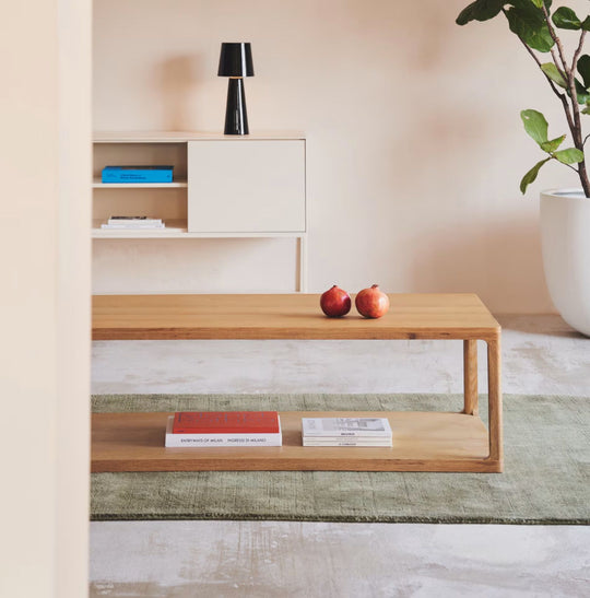 Table basse Maymai en bois de chêne 140 x 65 cm Kave Home