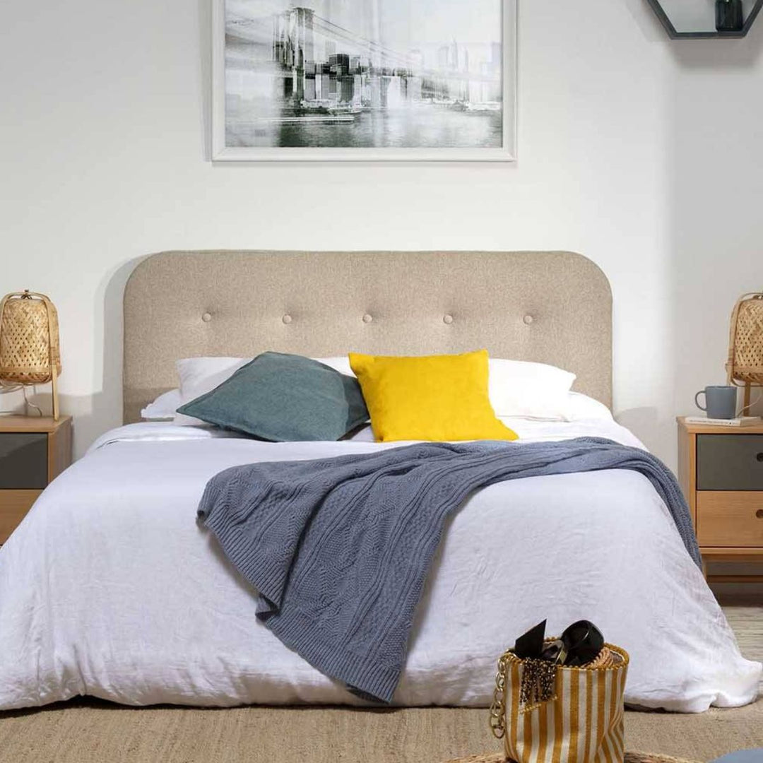 Tête De Lit Saona 160x60 Cm Tissu  Beige