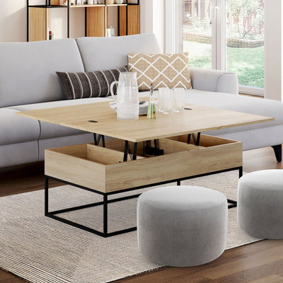 Table basse relevable Memphis dépliante