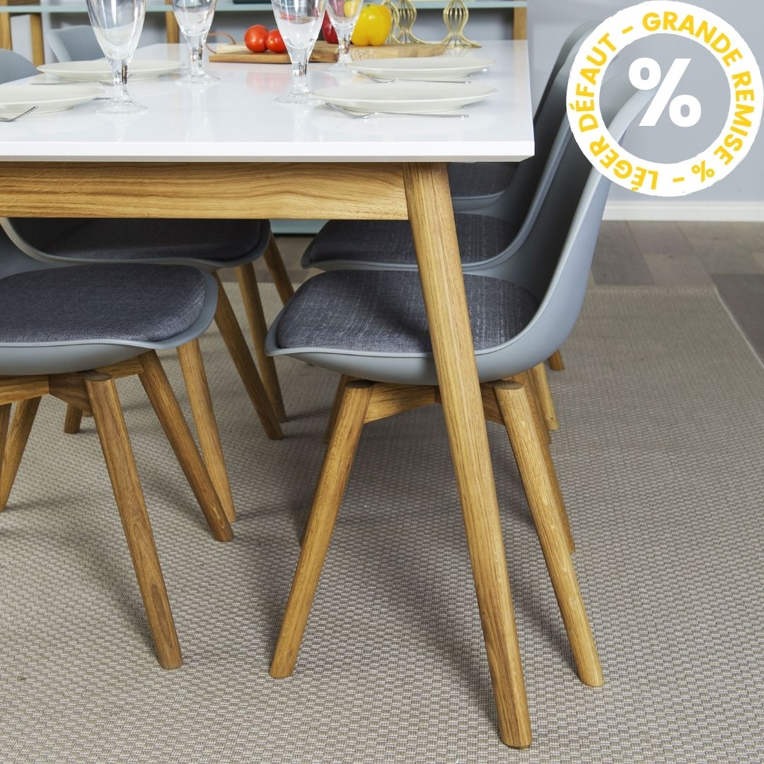 Table à manger extensible en bois 180-240x90cm - Léger défaut