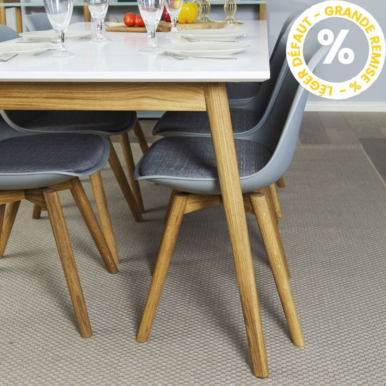 Table à manger extensible en bois 180-240x90cm - Léger défaut