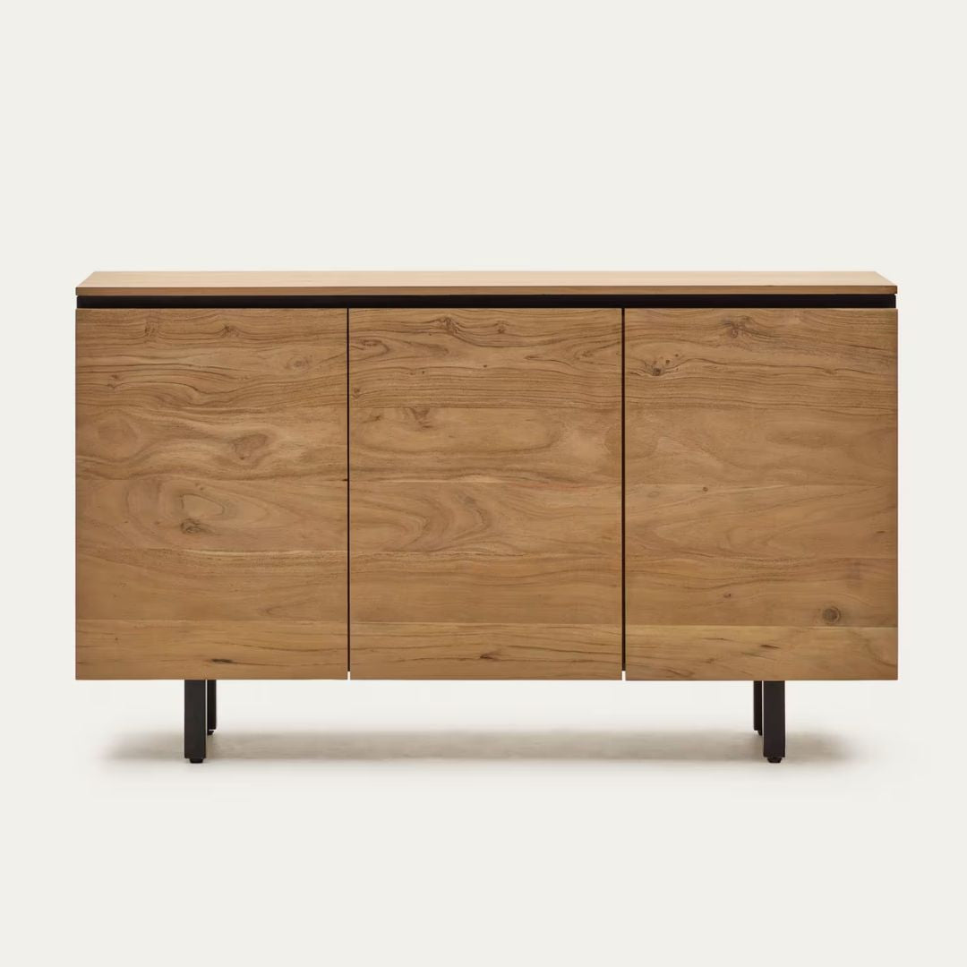 Buffet Kave Home Uxue en bois d'acacia finition naturelle 150 x 88 cm