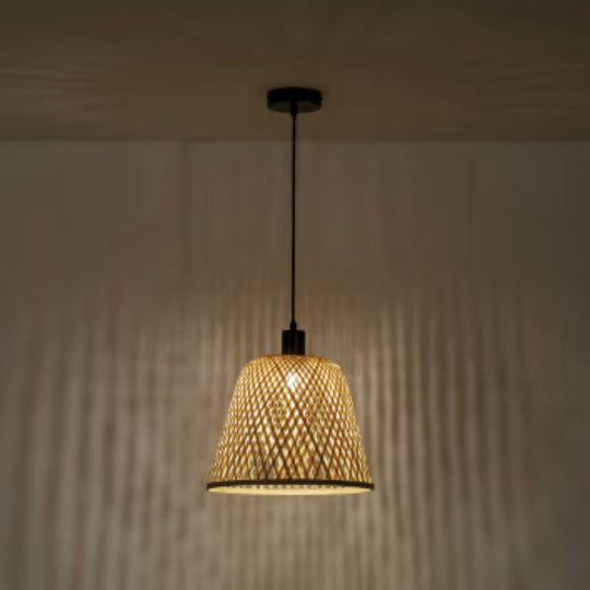 Plafonnier en bambou Raku