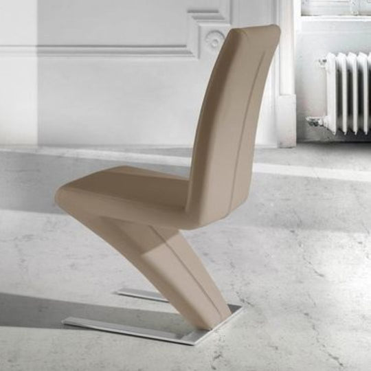 Lot de 2 chaises de salle à manger ZETA capuccino