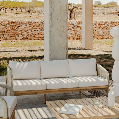 Canapé de jardin SKLUM 3 places en bois d'acacia Dubaï