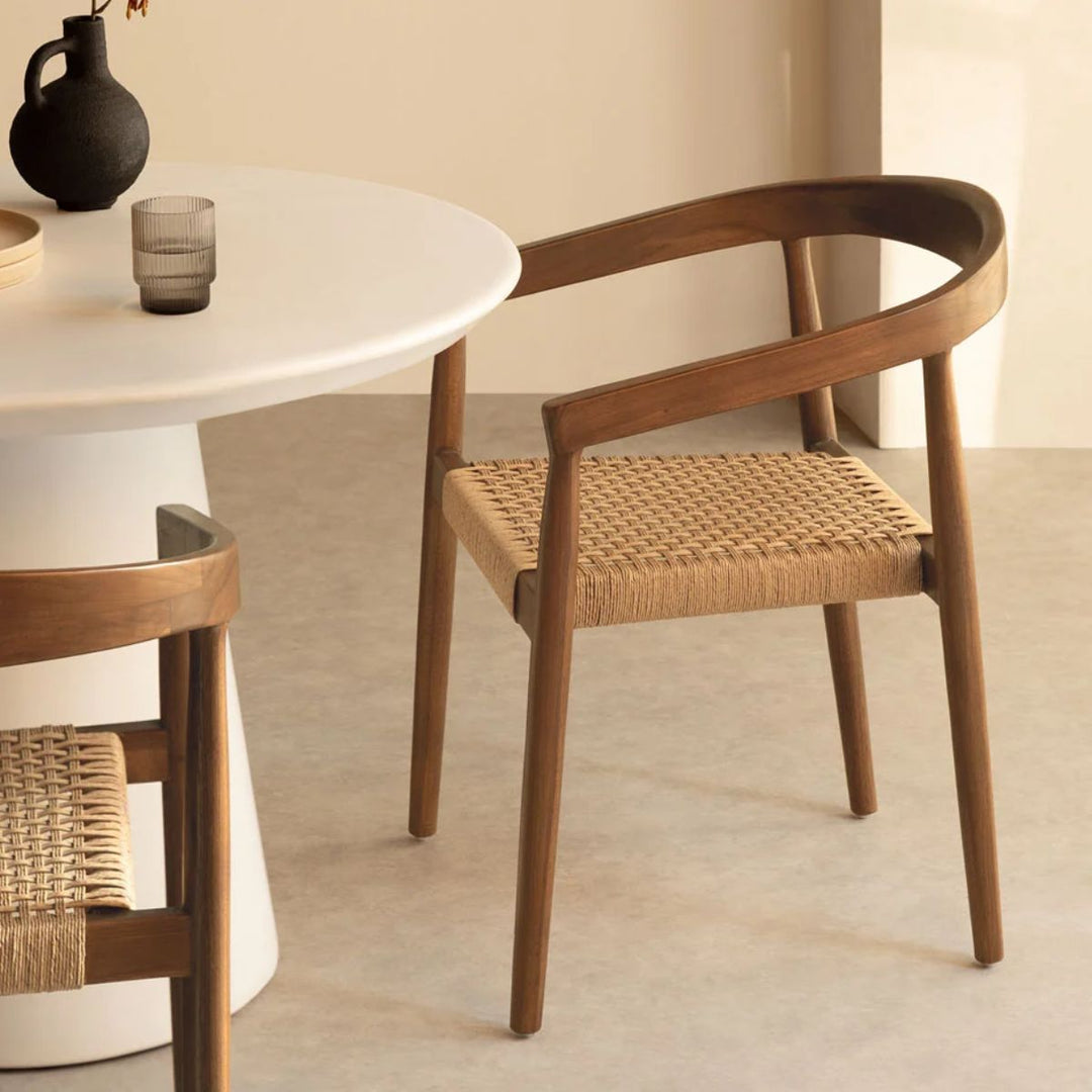 Lot de 2 chaises SKLUM de salle à manger en bois de teck Visby
