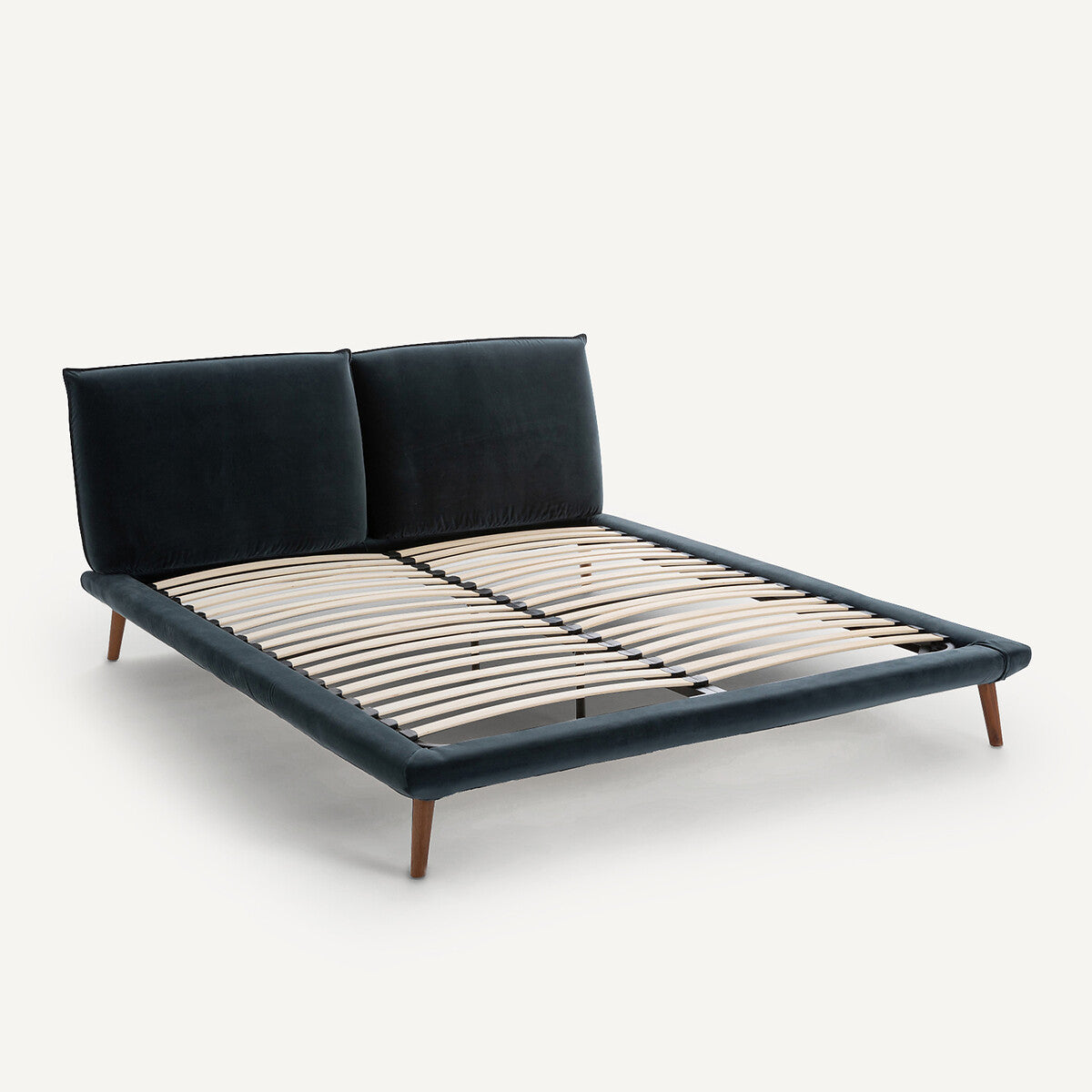 Lit velours avec sommier 180x200cm, Aurore design E. Gallina AM.PM