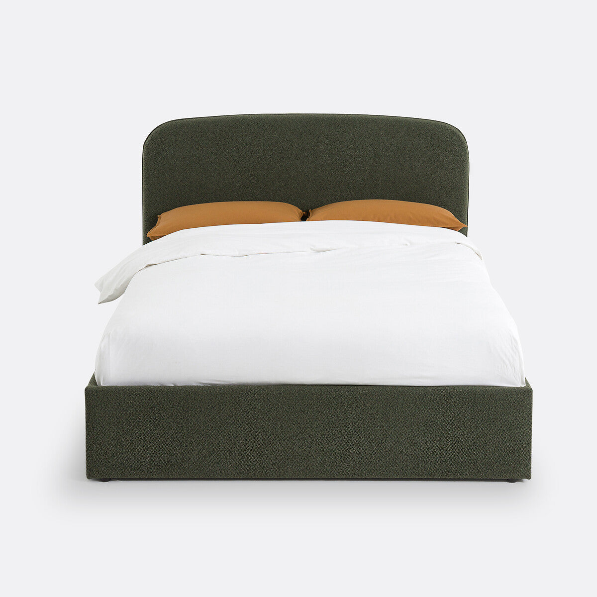 Lit coffre bouclette avec sommier relevable 140x190cm, Conto La Redoute Interieurs