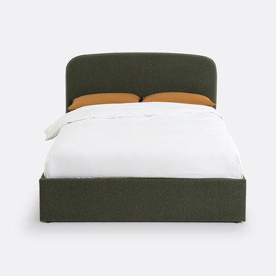 Lit coffre bouclette avec sommier relevable 140x190cm, Conto La Redoute Interieurs