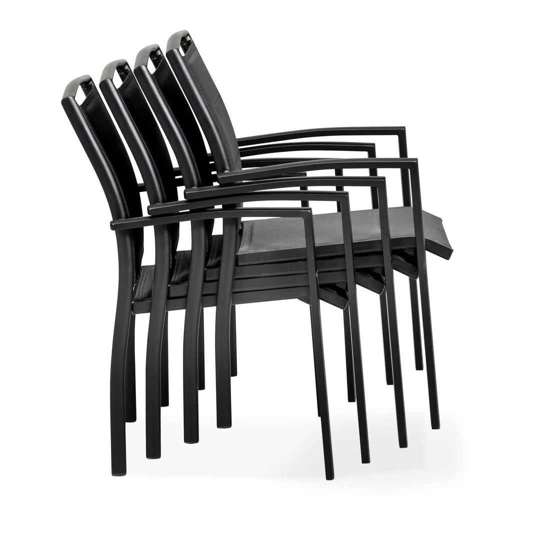 Lot de 4 fauteuils de jardin Butterfly - OVIALA