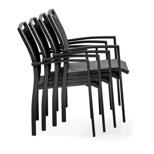 Lot de 4 fauteuils de jardin Butterfly - OVIALA