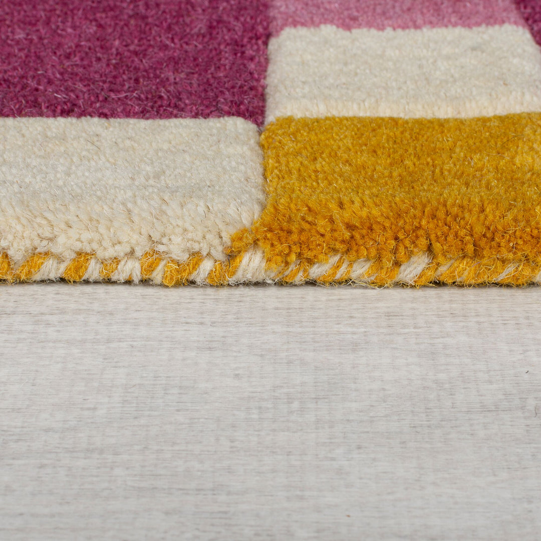 Tapis en laine KAI rose 160x230cm