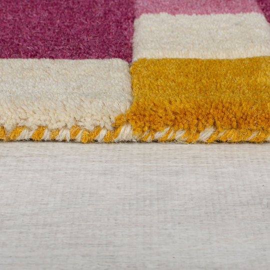 Tapis en laine KAI rose 160x230cm