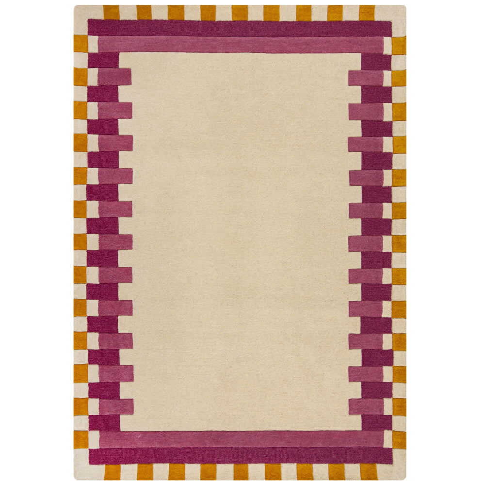 Tapis en laine KAI rose 160x230cm