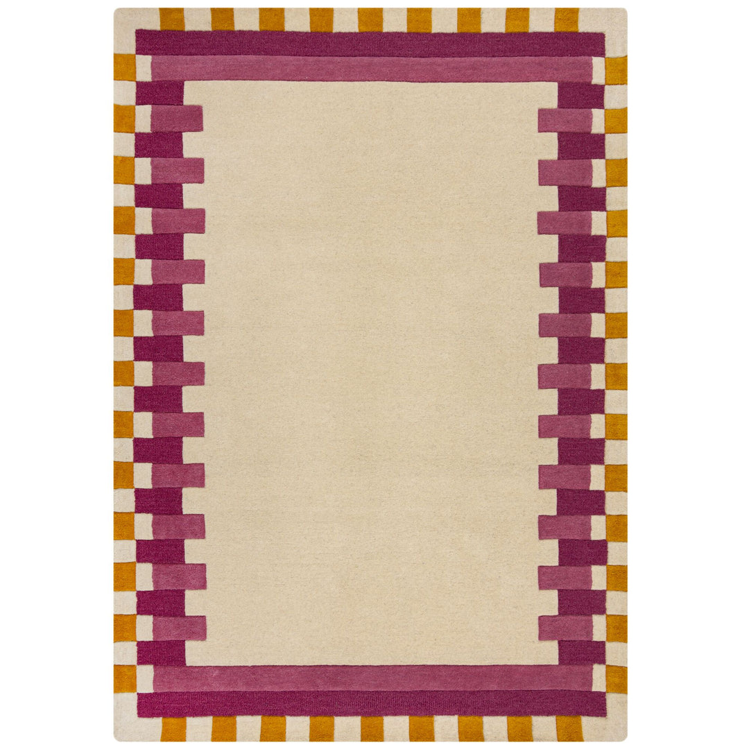Tapis en laine KAI rose 160x230cm
